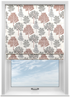 Coppice Faux Silk, Ginger - Twist&Fit Roman Blind